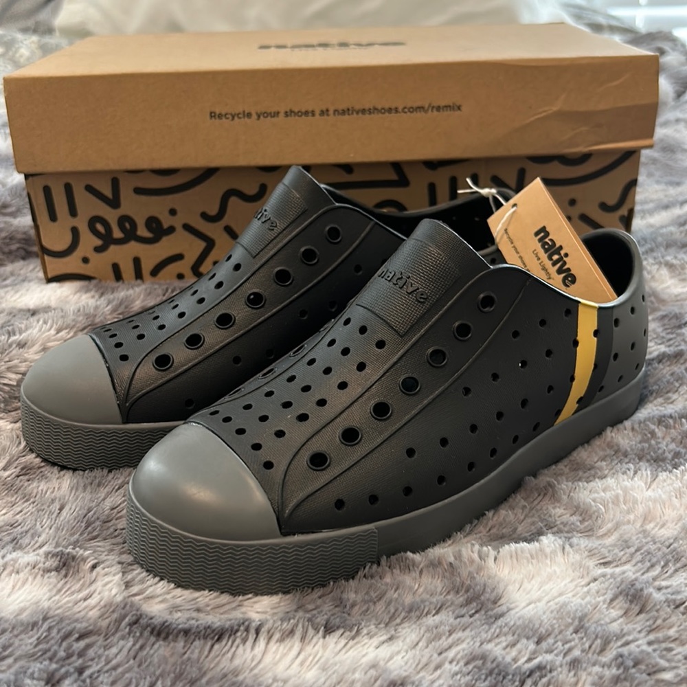 Black, gray, yellow Boys Jefferson Block shoes